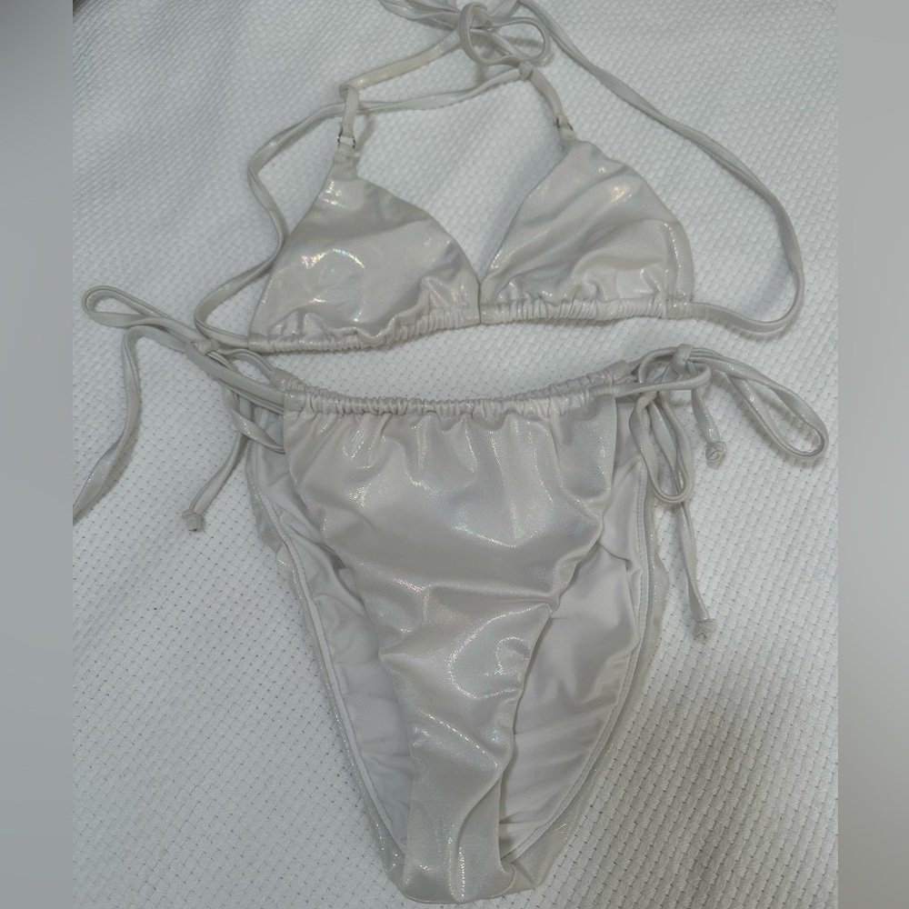 Good American iridescent bikini